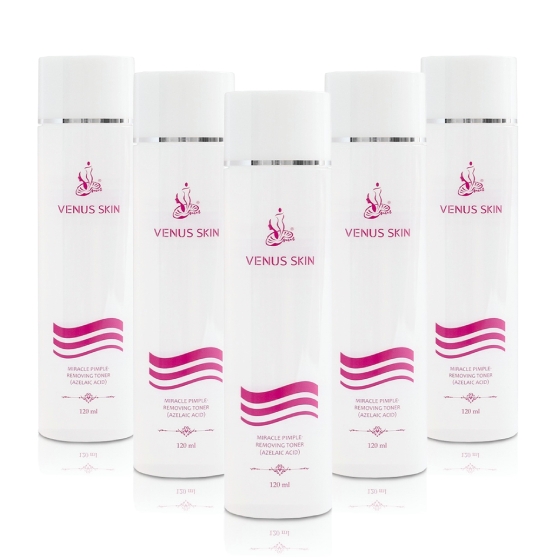 奇蹟.粉刺代謝水(敏弱性肌膚)120ml五瓶必Buy組 - 刷酸,粉刺,痘痘,煥膚,Venus Skin,維納斯,精華,精華水,杜鵑花酸,壬二酸,茶樹精油,Piroctone Olamine,紅花苜蓿,
